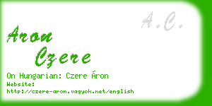 aron czere business card