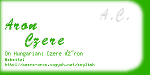 aron czere business card